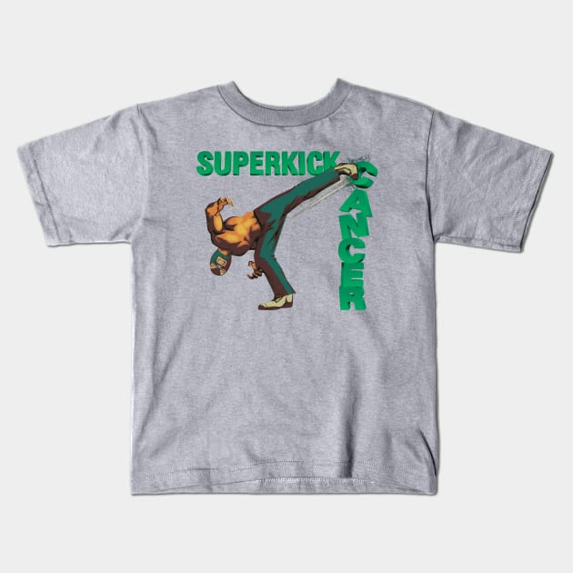Superkick Cancer Kids T-Shirt by MunkeeWear